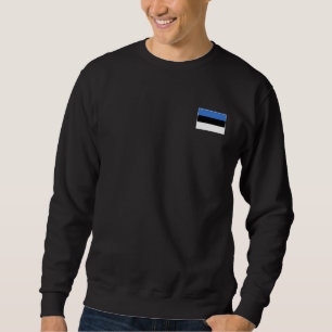 Sudadera Bandera de Estonia con colores nacionales estonios
