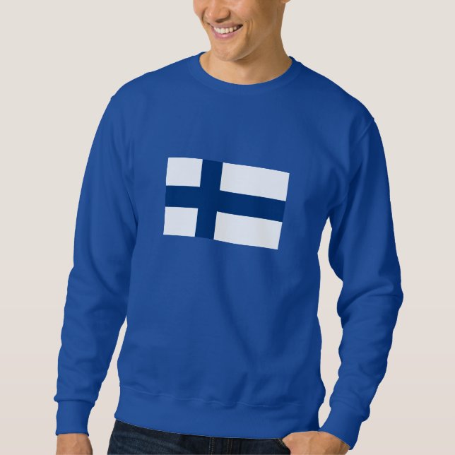 Sudadera Bandera de Finlandia (Anverso)