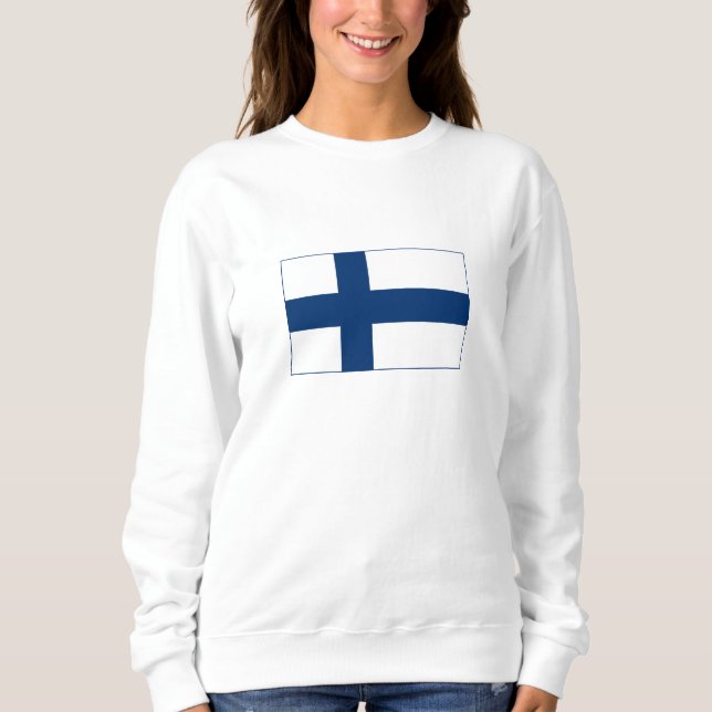 Sudadera Bandera de Finlandia (Anverso)