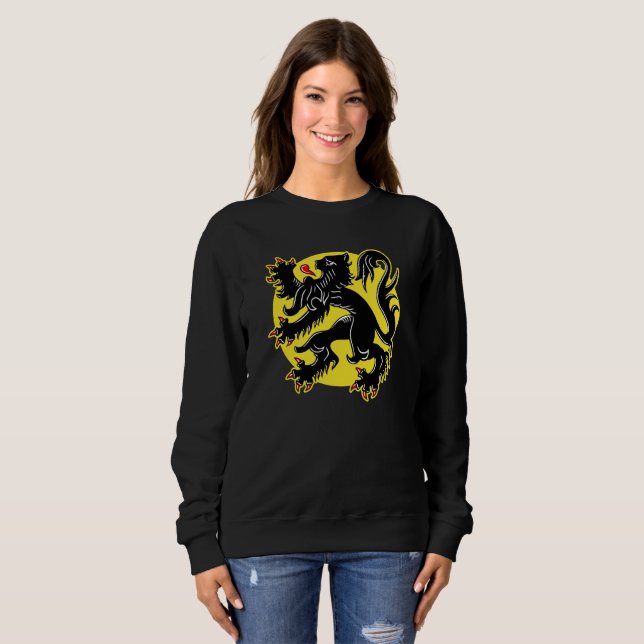 Sudadera Bandera de Flandes (Anverso completo)