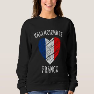 Sudadera Bandera de Francia Corazón Valenciennes
