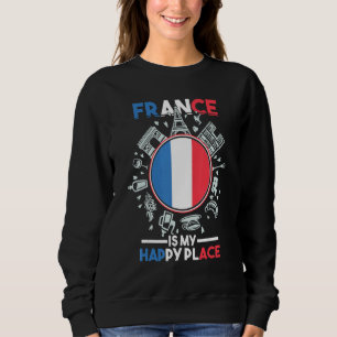 Sudadera Bandera de Francia Patriótica Francia Mi Feliz Ple