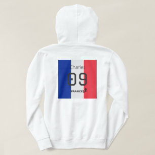 Sudadera Bandera de Francia Personalizable Fútbol