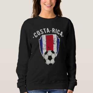 Sudadera Bandera de Fútbol de Costa Rica Orgullo costarrice