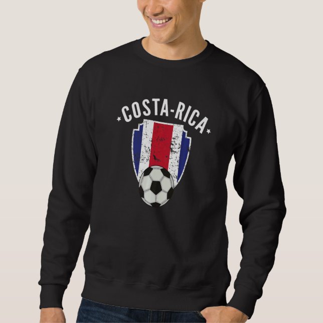 Sudadera Bandera de Fútbol de Costa Rica Orgullo costarrice (Anverso)