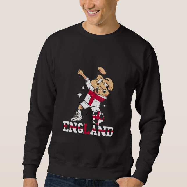 Sudadera Bandera de fútbol de Inglaterra con orgullo de per (Anverso)