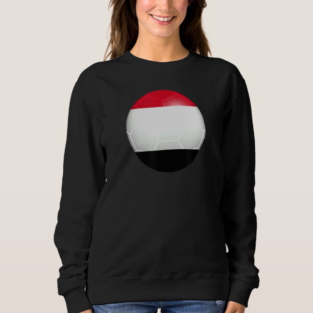 Sudadera Bandera de fútbol de Yemen (Anverso)