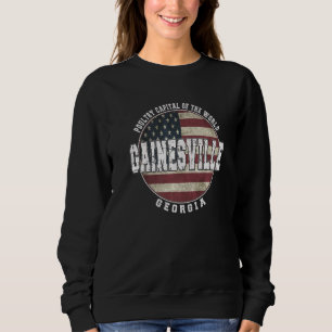 Sudadera Bandera de Gainesville Georgia Vintage
