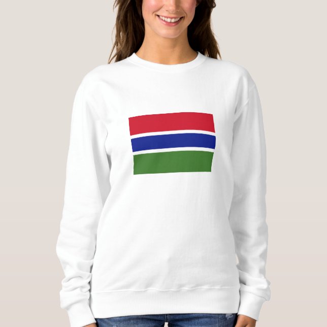 Sudadera Bandera de Gambia (Anverso)