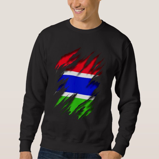 Sudadera Bandera de Gambia (Anverso)