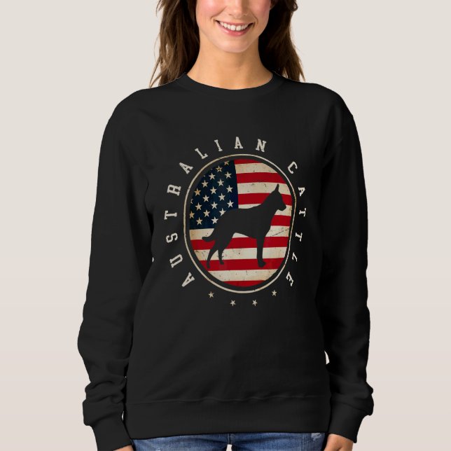 Sudadera Bandera de ganado australiano de EE. UU. 4 de juli (Anverso)