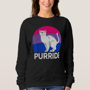 Sudadera Bandera de Gato Bisexual Lgbtq Trans Orgullo Vinta