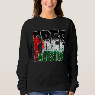 Sudadera Bandera de Gaza Palestina Libre Orgullosas Raíces 