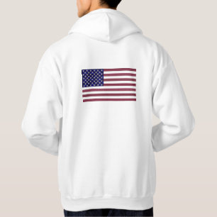 Sudadera Bandera de Gemstone USA - Arte de zafiro, rubí y d