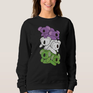 Sudadera Bandera de género Gay Género Gay Queer Lgbtq Koala