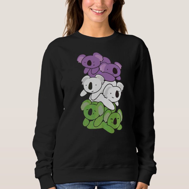 Sudadera Bandera de género Gay Género Gay Queer Lgbtq Koala (Anverso)