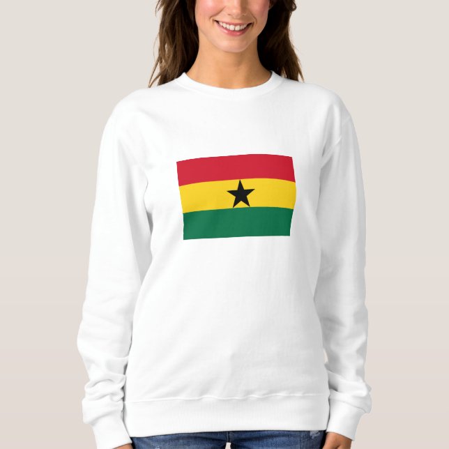 Sudadera Bandera de Ghana (Anverso)