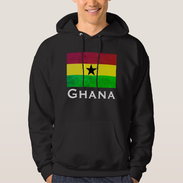 Sudadera Bandera de Ghana (África occidental) (Anverso)