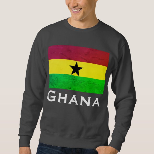 Sudadera Bandera de Ghana (África occidental) - Accra, Kuma (Anverso)