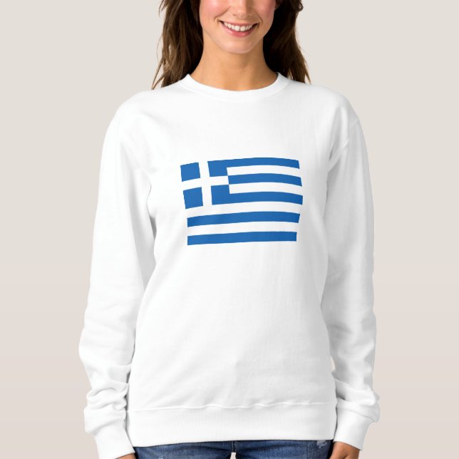 Sudadera Bandera de Grecia (Anverso)