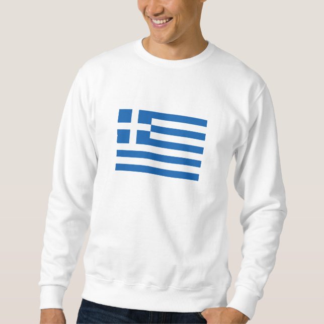 Sudadera Bandera de Grecia (Anverso)