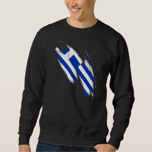 Sudadera Bandera de Grecia Corazón del Orgullo griego helén