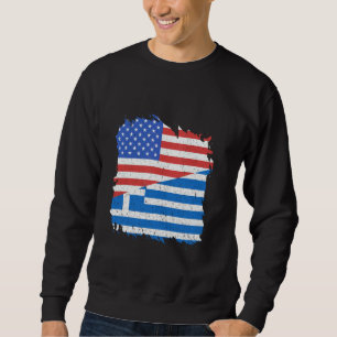 Sudadera Bandera de Grecia Orgullo Griego Helenico USA Amér
