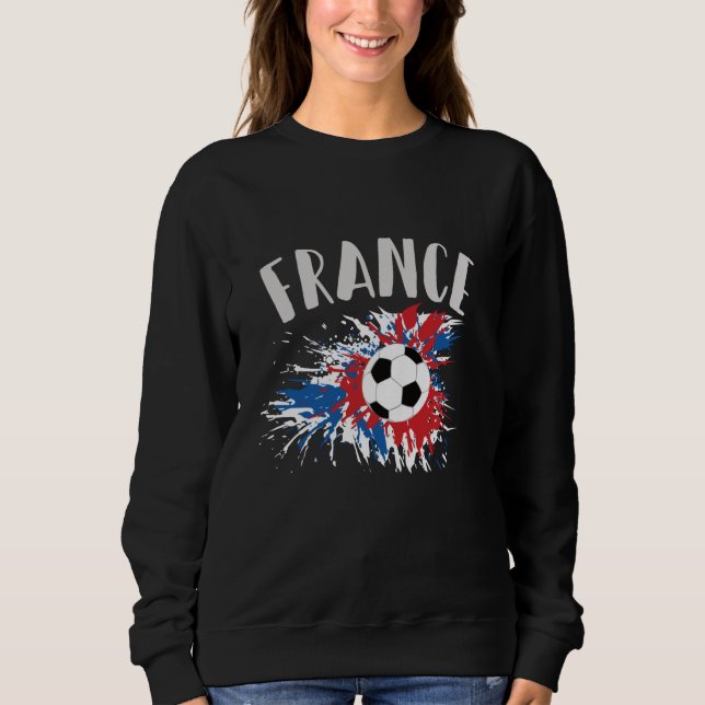 Sudadera Bandera de Grunge de la pelota de fútbol de Franci (Anverso)