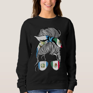 Sudadera Bandera de Guatemala México Mujeres Mayores Niña P