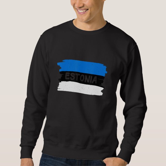 Sudadera Bandera de Guay Estonia (Anverso)