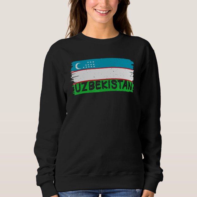 Sudadera Bandera de Guay Uzbekistán (Anverso)