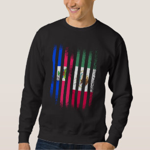Sudadera Bandera de Haití México Crecido Banderas de Países