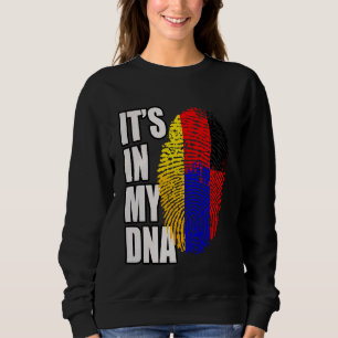 Sudadera Bandera de herencia de ADN alemán y armenio