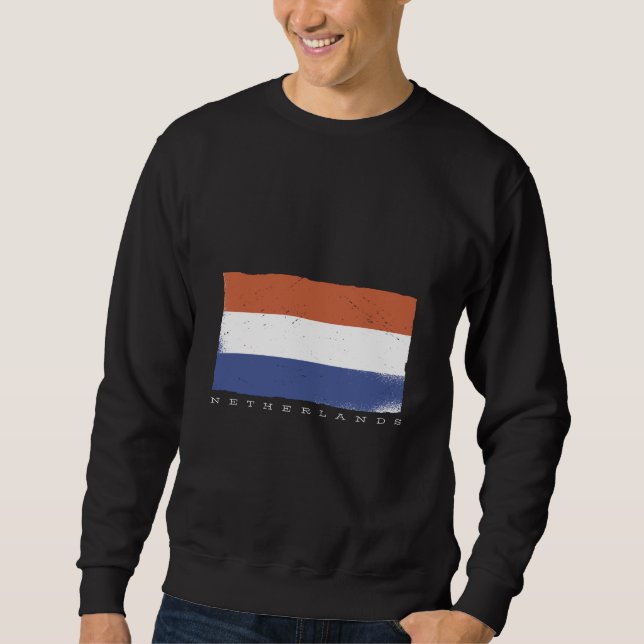 Sudadera Bandera de Holanda con Países Bajos Textos (Anverso)