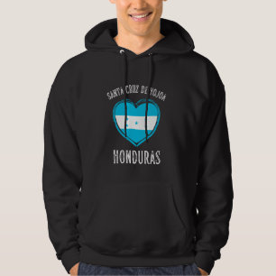 Sudadera Bandera de Honduras Corazón Ciudad de Santa Cruz d