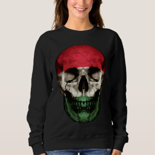 Sudadera Bandera de Hungría Calavera Raíces Húngaras Orgull