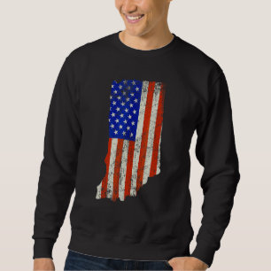 Sudadera Bandera de Indiana Hogar Usa