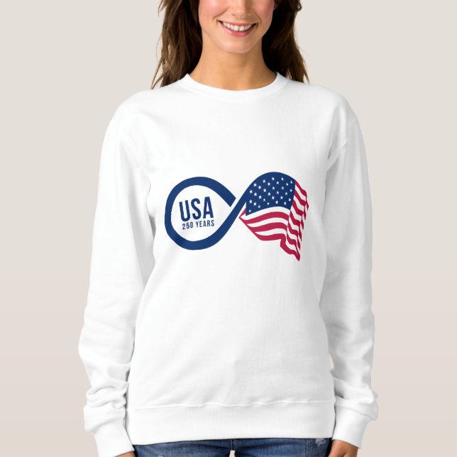 Sudadera Bandera de infinidad de EE. UU. (Anverso)