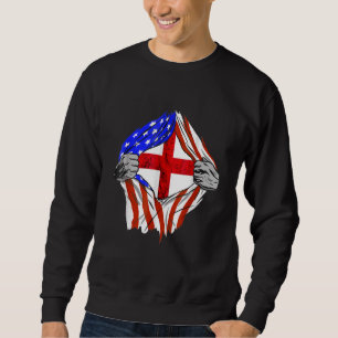 Sudadera Bandera de Inglaterra Estados Unidos América Raíce