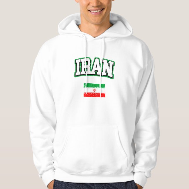 Sudadera Bandera de Irán (Anverso)