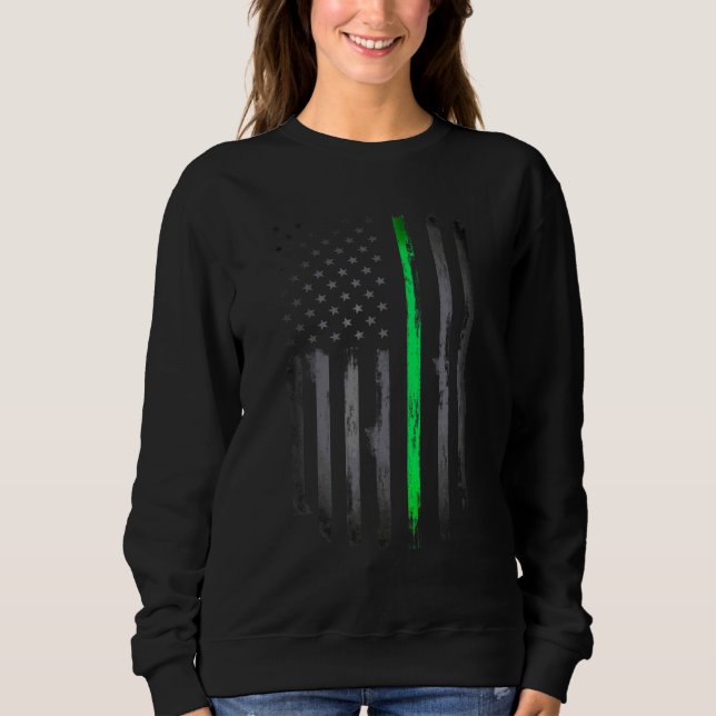 Sudadera Bandera de Irlanda Americana Shamrock C St Patrick (Anverso)