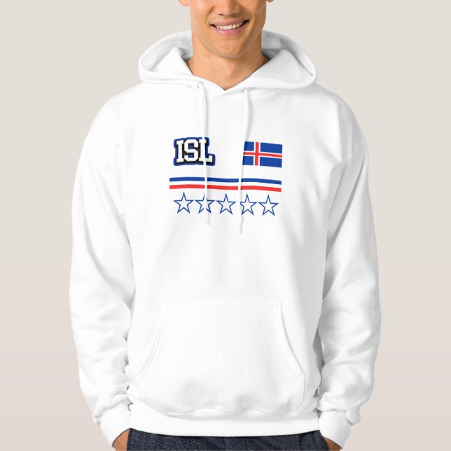 Sudadera Bandera de Islandia (Anverso)