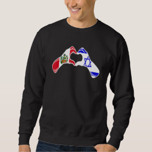 Sudadera Bandera de Israel Perú Corazón israelí peruano