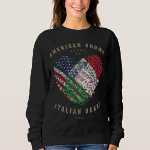 Sudadera Bandera de Italia de American Grown Italian Heart 
