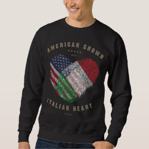 Sudadera Bandera de Italia de American Grown Italian Heart 