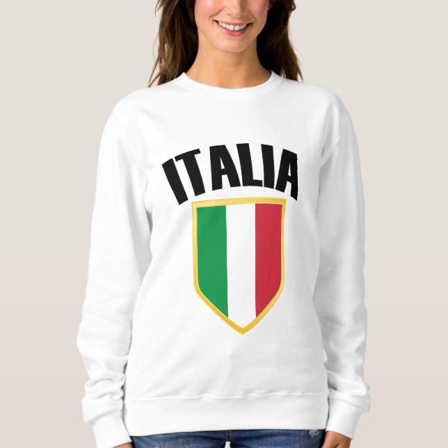 Sudadera Bandera de Italia Escudo (Anverso)