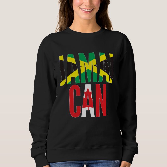 Sudadera Bandera de Jamaica Canadá temida por medio jamai c (Anverso)