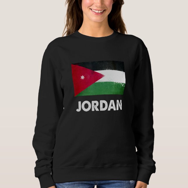Sudadera Bandera de Jordania (Anverso)
