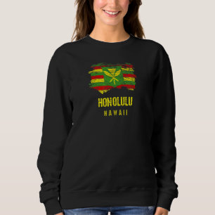Sudadera Bandera de Kanaka Maoli Bandera Nativa Hawai Honol