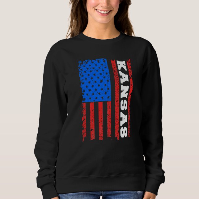 Sudadera Bandera de Kansas EE. UU. (Anverso)